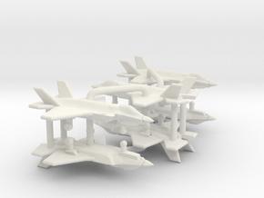 F-35B Lightning II (Clean, Horizontal) in White Natural Versatile Plastic: 1:700