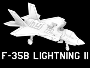 F-35B Lightning II (Clean, Vertical) in White Natural Versatile Plastic: 1:220 - Z