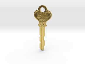 Room 10 key in Polished Brass