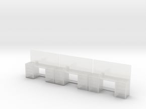 1:64 Workbench 3pc in Clear Ultra Fine Detail Plastic