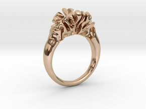 Differential Growth Ring size 58 in 9K Rose Gold 