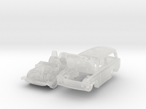 Trabant 601 Universal mit offener Haube (TT 1:120) in Clear Ultra Fine Detail Plastic