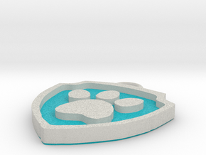 Paw Patrol Pup Tag - “Paws” in Natural Full Color Sandstone