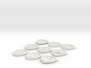 Paw Patrol Pup Tags - ALL in White Natural Versatile Plastic