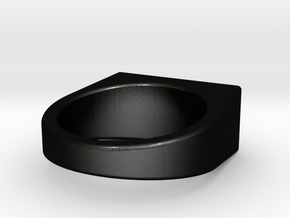 Connect Ring : Slim in Matte Black Steel: 5 / 49