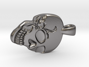 Skull Pendant in Processed Stainless Steel 17-4PH (BJT)
