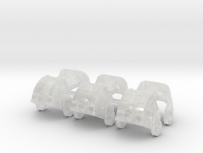 Standard Mech Curved Shoulder Romeo 1 in Clear Ultra Fine Detail Plastic