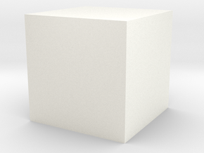 Test Cube 2023 in White Smooth Versatile Plastic