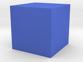 Test Cube 2023 in Blue Smooth Versatile Plastic