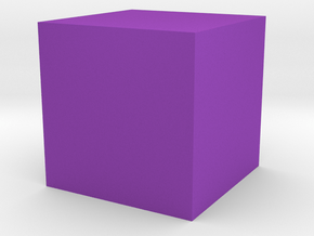 Test Cube 2023 in Purple Smooth Versatile Plastic