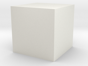 Test Cube 2023 in White Natural TPE (SLS)