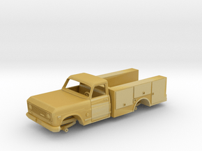 1/64 International truck with utility bed in Tan Fine Detail Plastic