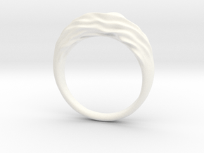 Differential Growth Ring 3 in White Premium Versatile Plastic