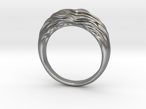 Differential Growth Ring 3 in Natural Silver