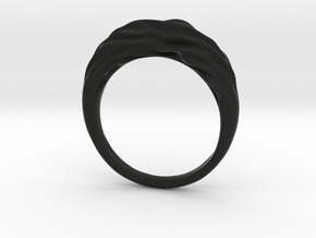 Differential Growth Ring 3 in Black Natural TPE (SLS)