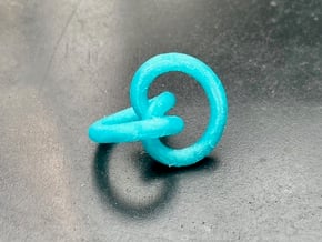 Optimized Rolling Knot - Small in White Natural Versatile Plastic