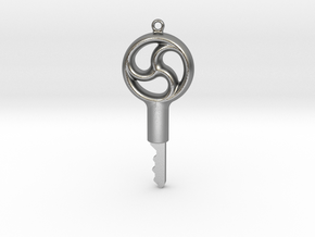 Triskelion Design Key v2 - Precut for Kink3D in Natural Silver