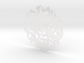 Shema Pendant (שְׁמַע יִשְׂרָאֵל) - Medium in Clear Ultra Fine Detail Plastic