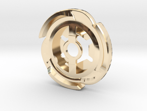 Metal Wheel - Vile in 9K Yellow Gold 
