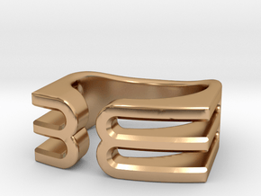 Double C in Polished Bronze