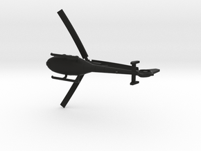 035I SA-341 Gazelle 1/200 in Black Smooth Versatile Plastic