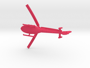 035I SA-341 Gazelle 1/200 in Pink Smooth Versatile Plastic