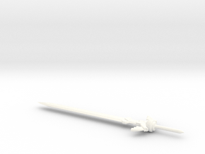 TF Master Sword for Commander Class in White Smooth Versatile Plastic