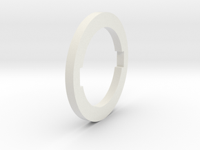 Pressure Fibre Ring with 2 cutouts in Basic Nylon Plastic