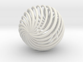 Geometric Swirl in Basic Nylon Plastic
