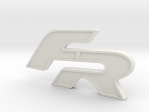 Facelift Front Grill S Badge FR Logo - Unfilled in Basic Nylon Plastic