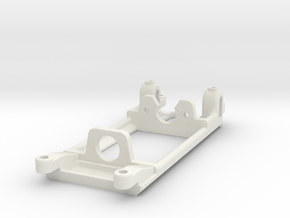 Flat-6 motor mount - Slot.it compatible in Basic Nylon Plastic