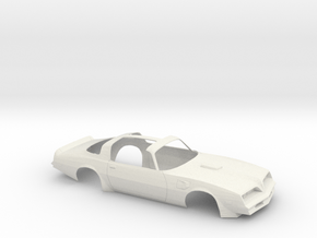 1/12 1977 Pontiac Firebird Trans Am T-Top Shell in Basic Nylon Plastic