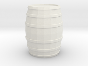 Printle Thing Barrel (Medium) - 1/24 in Basic Nylon Plastic