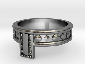 Conan Headband Ring in Polished Silver: 8 / 56.75
