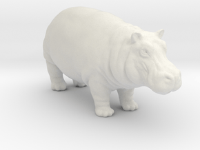 Printle Animal Hippo - 1/24 in Basic Nylon Plastic