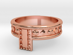 Conan Headband Ring in Polished Copper: 11 / 64