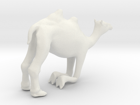 Printle Animal Camel Kneeling - 1/43 in Basic Nylon Plastic