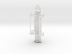 Space1999Eagle transporter in Clear Ultra Fine Detail Plastic: 6mm