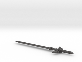 TF Weapon Master Sword for Deluxe Class in Dark Gray PA12 Glass Beads: Small