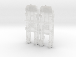 TaxibotWB tractor Rev1 in Clear Ultra Fine Detail Plastic: 6mm