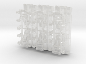 Cargo lift 40' container 10mm@1/400 in Clear Ultra Fine Detail Plastic: 1:350