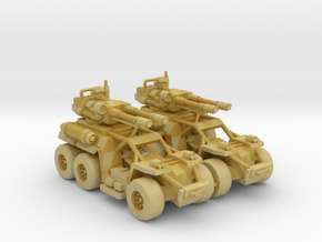 15mm Medium Assault Vehicle (Lascannon) x2 in Tan Fine Detail Plastic
