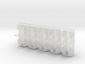 Money truck SET Unimog armored in Clear Ultra Fine Detail Plastic: 6mm