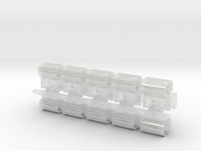 CatCB15 roller Rev1 in Clear Ultra Fine Detail Plastic: 6mm