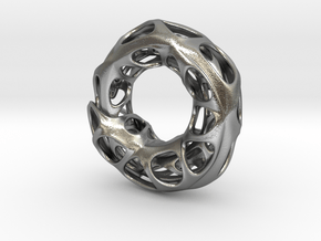 Ouroboros Pendant (M) in Natural Silver