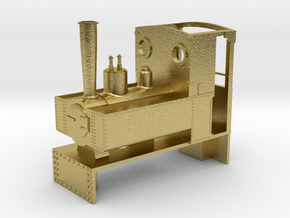 HOe Decauville 0-4-0  in Natural Brass