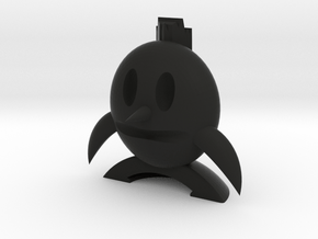 Eggy Bird 01 in Black Premium Versatile Plastic