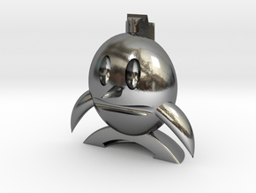 Eggy Bird 01 in Polished Silver