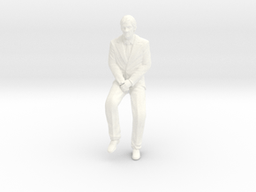 John Delorean - Seated in White Processed Versatile Plastic