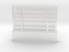 1:48 Faubourg Large Bookcase  in Clear Ultra Fine Detail Plastic
